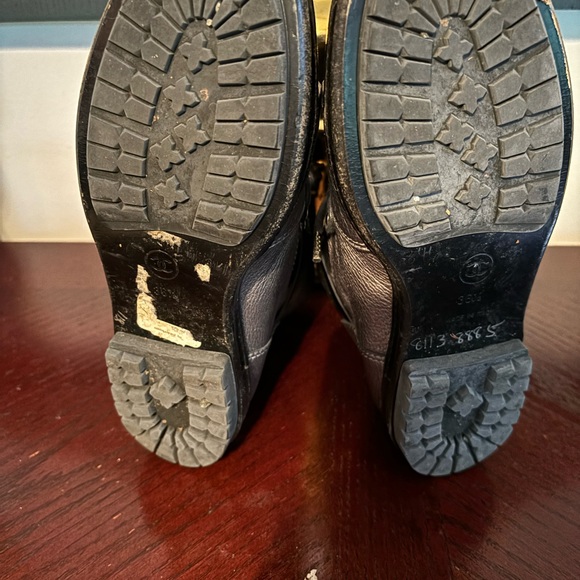 Chanel Patent Leather Cap Toe Combat Boots - Picture 2 of 10